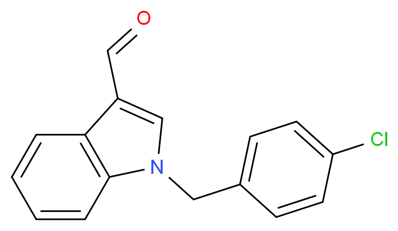 1-(4-Chlorobenzyl)-1H-indole-3-carbaldehyde_Molecular_structure_CAS_75629-57-1)