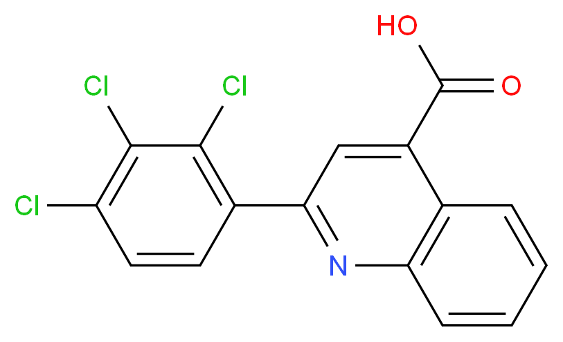 2-(2,3,4-Trichloro-phenyl)-quinoline-4-carboxylic acid_Molecular_structure_CAS_)