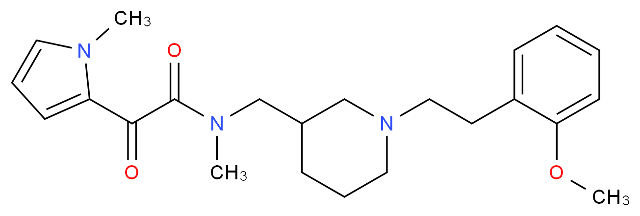 N-({1-[2-(2-methoxyphenyl)ethyl]piperidin-3-yl}methyl)-N-methyl-2-(1-methyl-1H-pyrrol-2-yl)-2-oxoacetamide_Molecular_structure_CAS_)