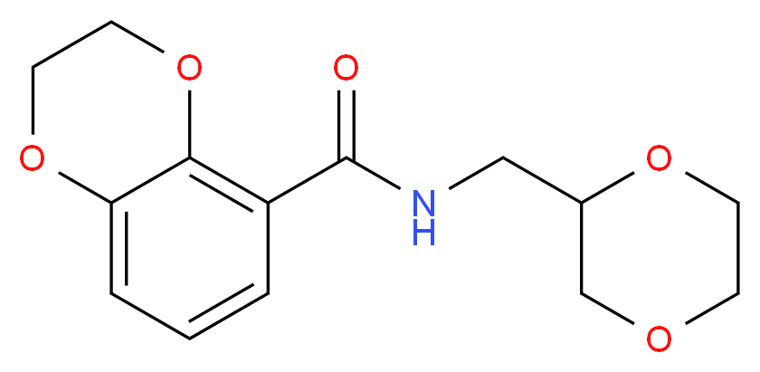 N-(1,4-dioxan-2-ylmethyl)-2,3-dihydro-1,4-benzodioxine-5-carboxamide_Molecular_structure_CAS_)