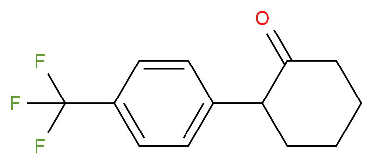 2-[4-(trifluoromethyl)phenyl]cyclohexan-1-one_Molecular_structure_CAS_)