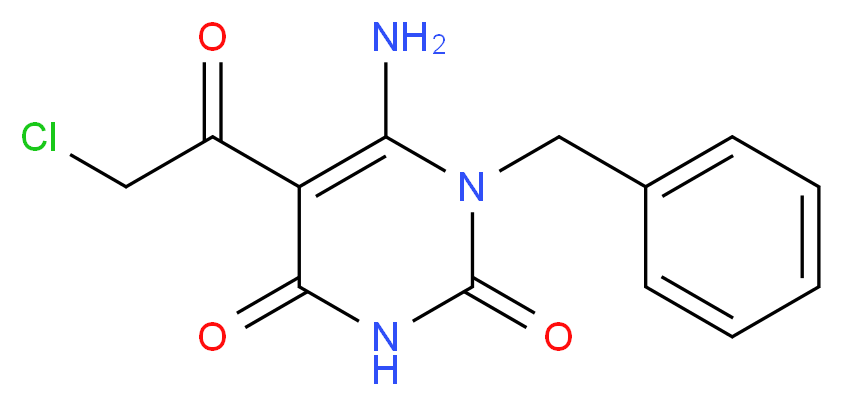 6-Amino-1-benzyl-5-(2-chloro-acetyl)-1H-pyrimidine-2,4-dione_Molecular_structure_CAS_)