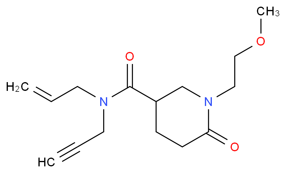N-allyl-1-(2-methoxyethyl)-6-oxo-N-2-propyn-1-yl-3-piperidinecarboxamide_Molecular_structure_CAS_)