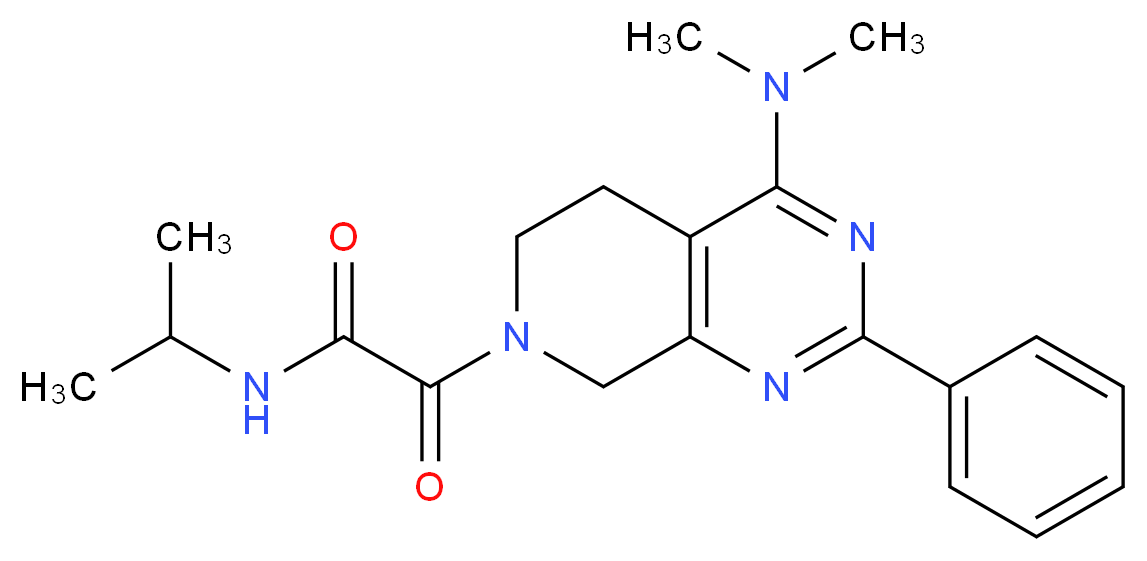 2-[4-(dimethylamino)-2-phenyl-5,8-dihydropyrido[3,4-d]pyrimidin-7(6H)-yl]-N-isopropyl-2-oxoacetamide_Molecular_structure_CAS_)