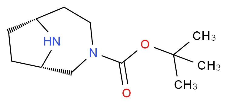 tert-butyl rac-(1S,6R)-3,9-diazabicyclo[4.2.1]nonane-3-carboxylate_Molecular_structure_CAS_)