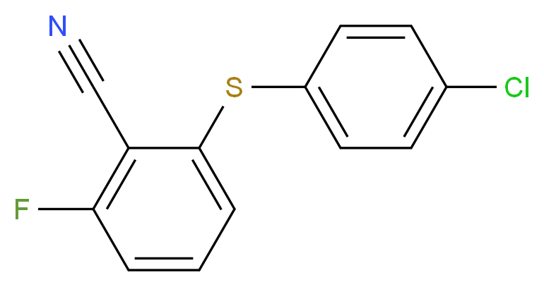 2-Fluoro-6-(4-chlorophenylthio)benzonitrile 97%_Molecular_structure_CAS_175204-12-3)