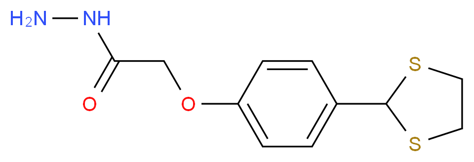 2-[4-(1,3-dithiolan-2-yl)phenoxy]ethanohydrazide_Molecular_structure_CAS_261959-05-1)