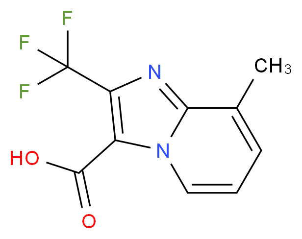 8-methyl-2-(trifluoromethyl)imidazo[1,2-a]pyridine-3-carboxylic acid_Molecular_structure_CAS_874776-53-1)