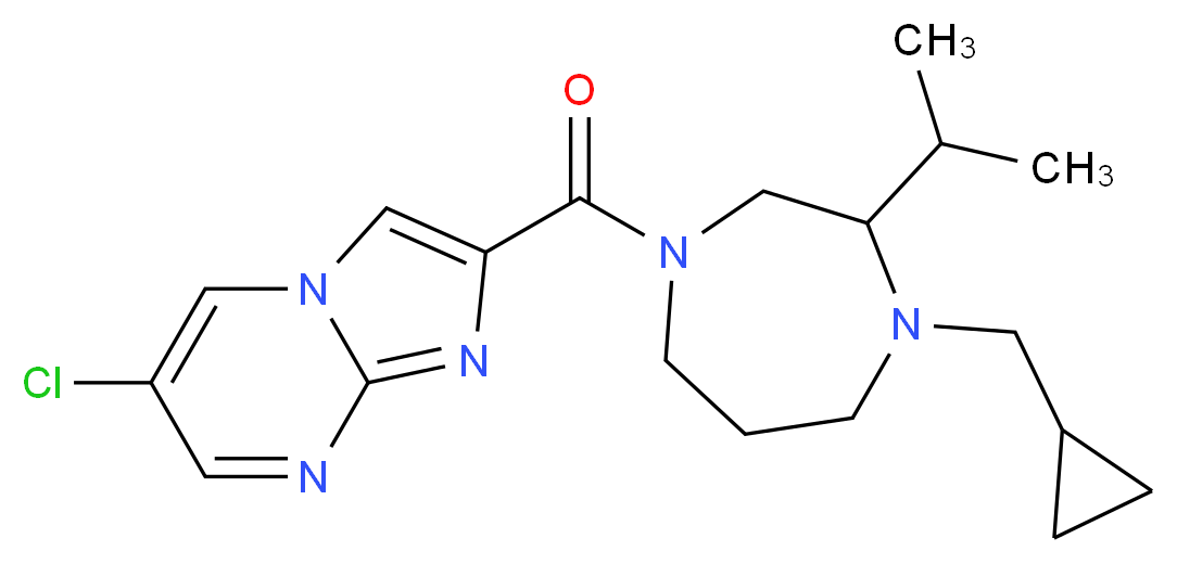 6-chloro-2-{[4-(cyclopropylmethyl)-3-isopropyl-1,4-diazepan-1-yl]carbonyl}imidazo[1,2-a]pyrimidine_Molecular_structure_CAS_)