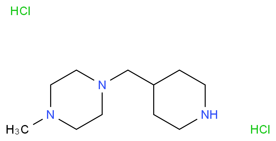 1-Methyl-4-(4-piperidinylmethyl)piperazine dihydrochloride_Molecular_structure_CAS_)