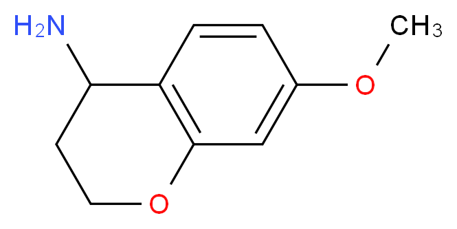 7-methoxy-3,4-dihydro-2H-1-benzopyran-4-amine_Molecular_structure_CAS_)