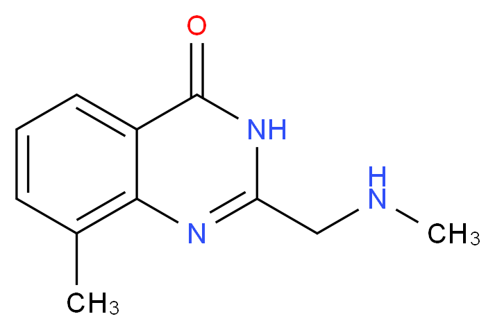 8-methyl-2-((methylamino)methyl)quinazolin-4(3H)-one_Molecular_structure_CAS_)