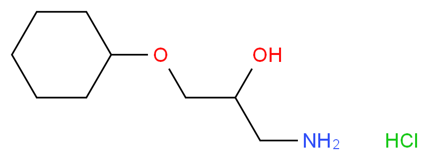 1-Amino-3-cyclohexyloxy-propan-2-ol hydrochloride_Molecular_structure_CAS_)
