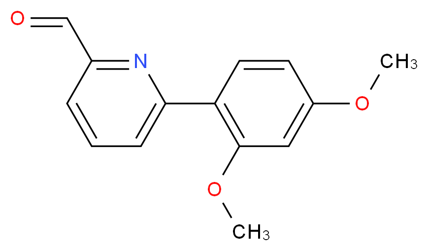 6-(2,4-DIMETHOXYPHENYL)PYRIDINE-2-CARBALDEHYDE_Molecular_structure_CAS_)