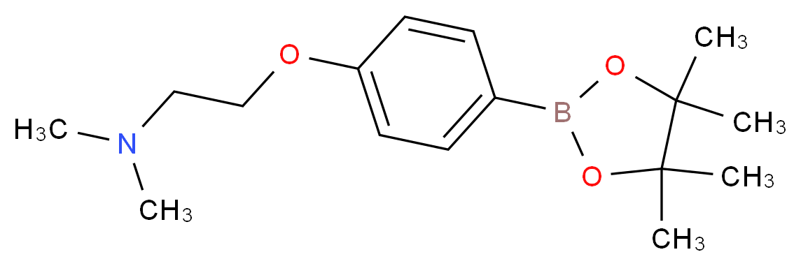 dimethyl({2-[4-(tetramethyl-1,3,2-dioxaborolan-2-yl)phenoxy]ethyl})amine_Molecular_structure_CAS_)