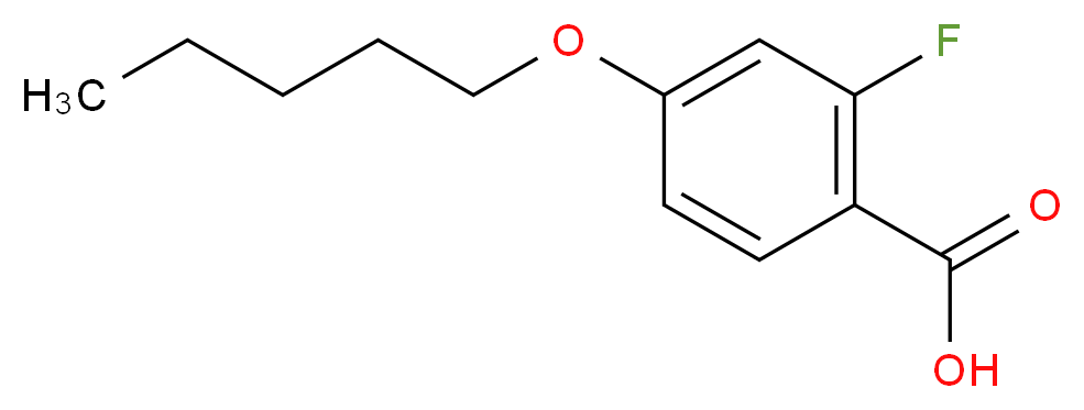 2-Fluoro-4-pentyloxybenzoic acid 97%_Molecular_structure_CAS_)