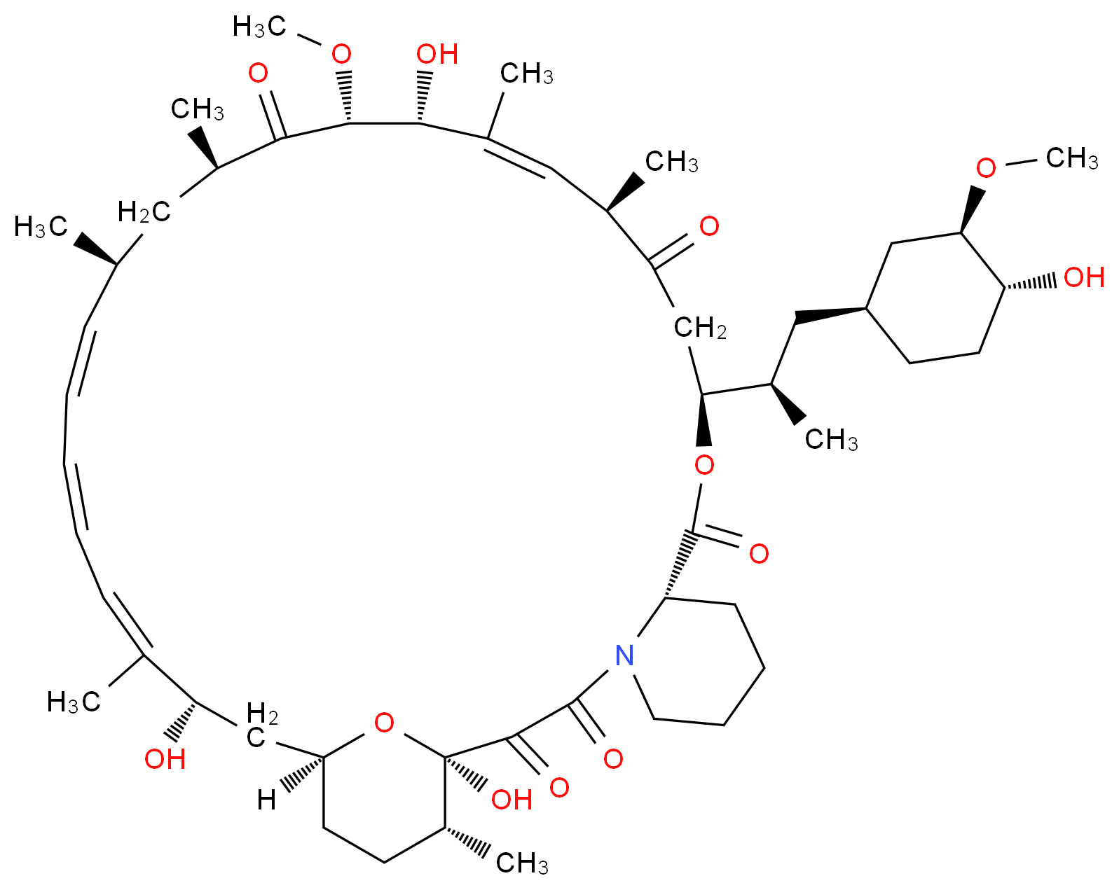 7-O-Demethyl Rapamycin_Molecular_structure_CAS_151519-50-5)