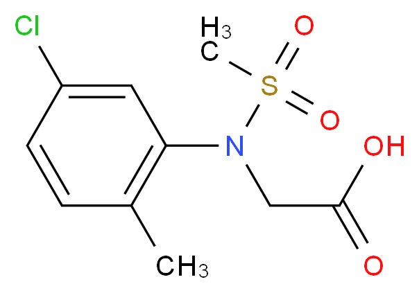 [(5-Chloro-2-methyl-phenyl)-methanesulfonyl-amino]-acetic acid_Molecular_structure_CAS_)