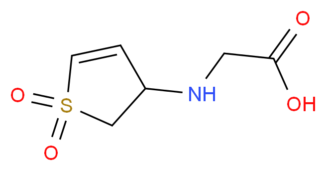 (1,1-Dioxo-2,3-dihydro-1H-1lambda*6*-thiophen-3-yl-amino)acetic acid_Molecular_structure_CAS_201990-24-1)