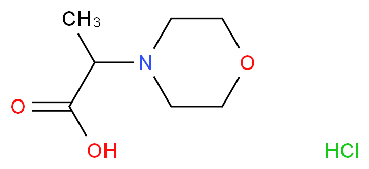 2-morpholin-4-ylpropanoic acid hydrochloride_Molecular_structure_CAS_)