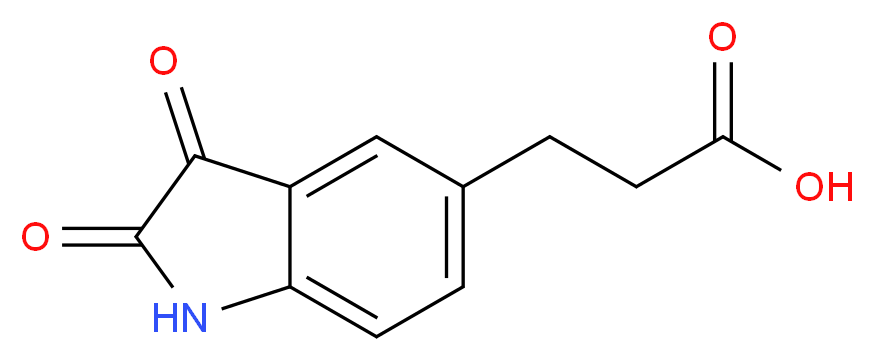 3-(2,3-dioxoindolin-5-yl)propanoic acid_Molecular_structure_CAS_)