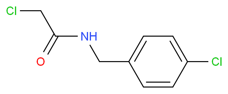 2-chloro-N-[(4-chlorophenyl)methyl]acetamide_Molecular_structure_CAS_99585-88-3)