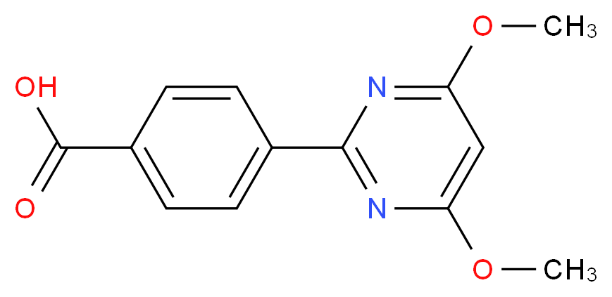 4-(4,6-Dimethoxypyrimidin-2-yl)benzoic acid_Molecular_structure_CAS_386715-40-8)