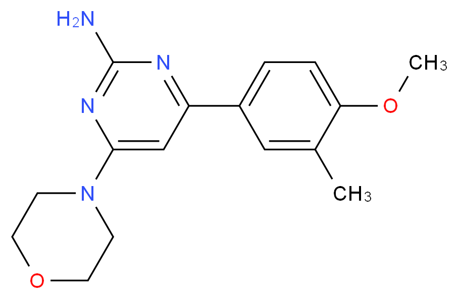 4-(4-methoxy-3-methylphenyl)-6-morpholin-4-ylpyrimidin-2-amine_Molecular_structure_CAS_)