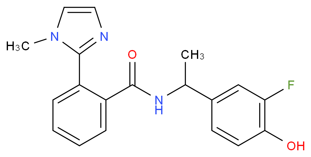N-[1-(3-fluoro-4-hydroxyphenyl)ethyl]-2-(1-methyl-1H-imidazol-2-yl)benzamide_Molecular_structure_CAS_)