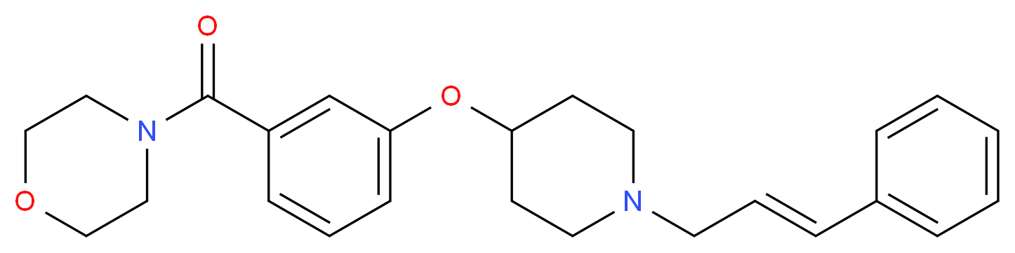 4-[3-({1-[(2E)-3-phenyl-2-propen-1-yl]-4-piperidinyl}oxy)benzoyl]morpholine_Molecular_structure_CAS_)