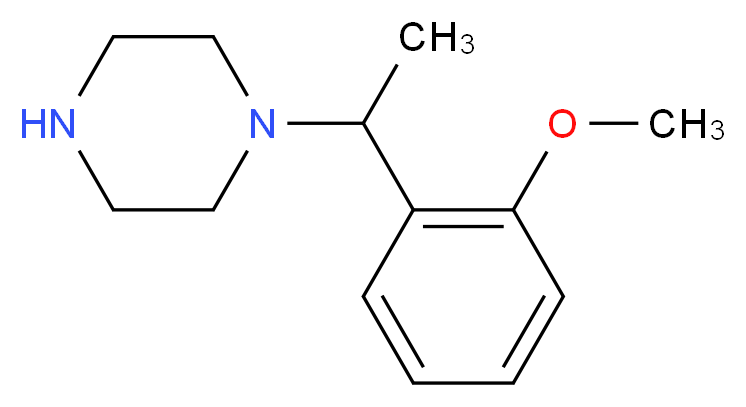 1-[1-(2-methoxyphenyl)ethyl]piperazine_Molecular_structure_CAS_)