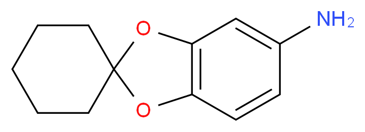 Spiro[benzo[d][1,3]dioxole-2,1'-cyclohexan]-5-amine_Molecular_structure_CAS_)