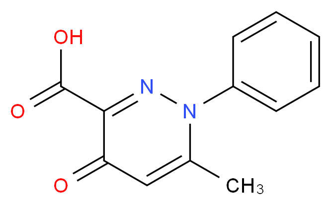 6-methyl-4-oxo-1-phenyl-1,4-dihydropyridazine-3-carboxylic acid_Molecular_structure_CAS_68254-08-0)