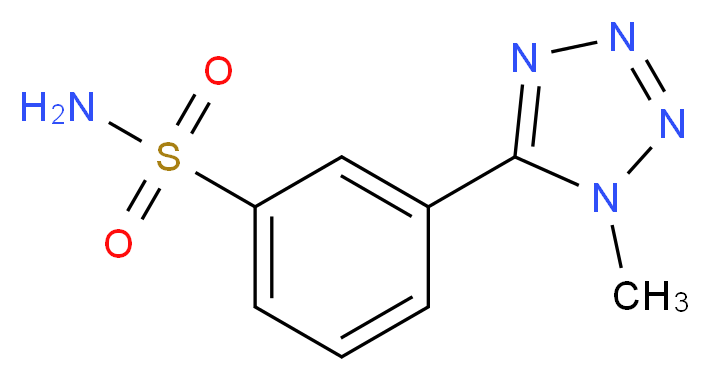 3-(1-methyl-1H-1,2,3,4-tetrazol-5-yl)benzene-1-sulfonamide_Molecular_structure_CAS_)