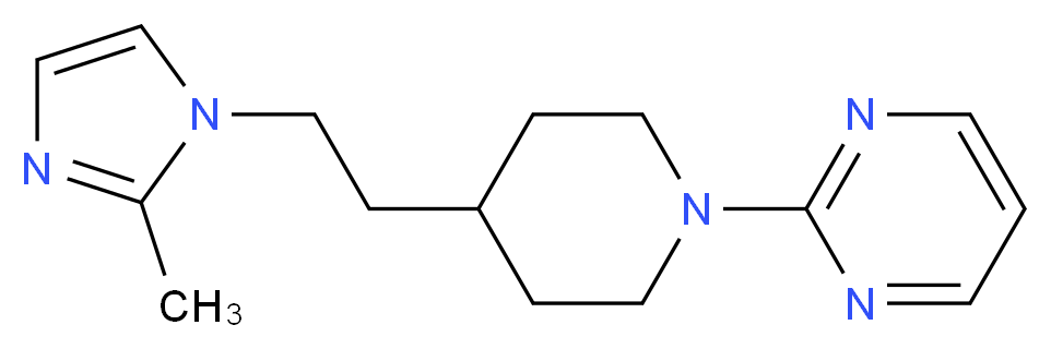 2-{4-[2-(2-methyl-1H-imidazol-1-yl)ethyl]piperidin-1-yl}pyrimidine_Molecular_structure_CAS_)