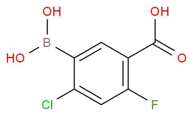 5-Borono-4-chloro-2-fluorobenzoic acid_Molecular_structure_CAS_957066-06-7)