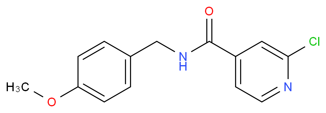 2-Chloro-N-(4-methoxybenzyl)pyridine-4-carboxamide_Molecular_structure_CAS_1019373-47-7)