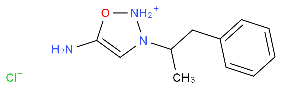 5-Amino-3-(1-methyl-2-phenylethyl)-2,3-dihydro-1,2,3-oxadiazol-2-ium chloride_Molecular_structure_CAS_3441-64-3)