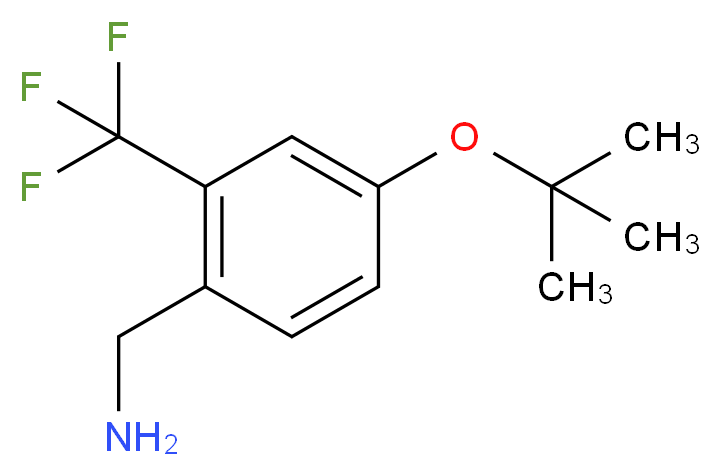[4-(tert-butoxy)-2-(trifluoromethyl)phenyl]methanamine_Molecular_structure_CAS_)