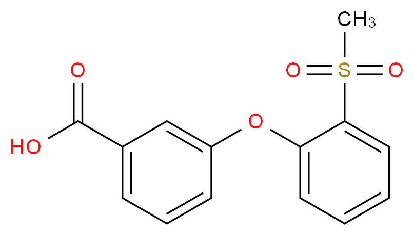 3-[2-(Methylsulphonyl)phenoxy]benzoic acid_Molecular_structure_CAS_)