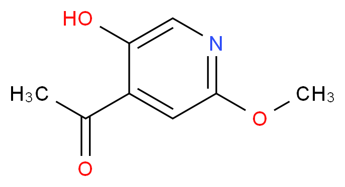 1-(5-hydroxy-2-methoxypyridin-4-yl)ethanone_Molecular_structure_CAS_1196145-09-1)