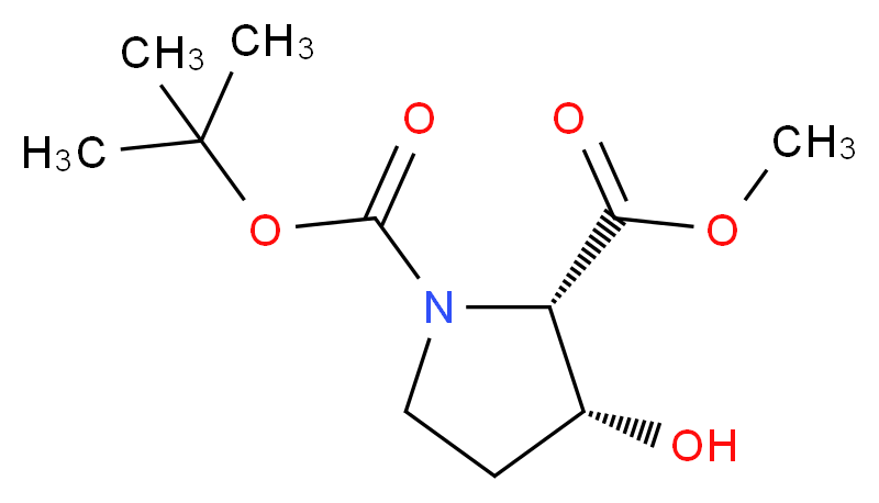 Boc-cis-hydroxyproline methyl ester_Molecular_structure_CAS_102195-79-9)
