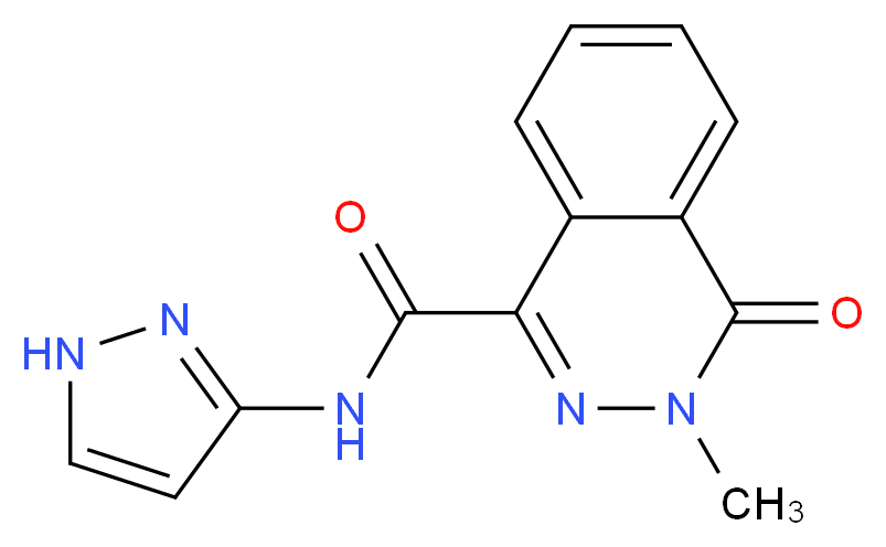 3-methyl-4-oxo-N-1H-pyrazol-3-yl-3,4-dihydro-1-phthalazinecarboxamide_Molecular_structure_CAS_)