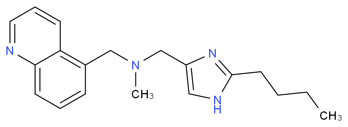 1-(2-butyl-1H-imidazol-4-yl)-N-methyl-N-(5-quinolinylmethyl)methanamine_Molecular_structure_CAS_)