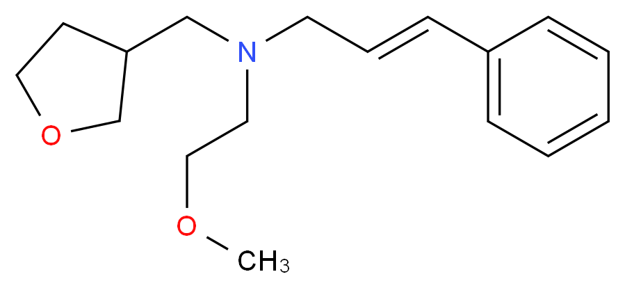 (2-methoxyethyl)[(2E)-3-phenylprop-2-en-1-yl](tetrahydrofuran-3-ylmethyl)amine_Molecular_structure_CAS_)