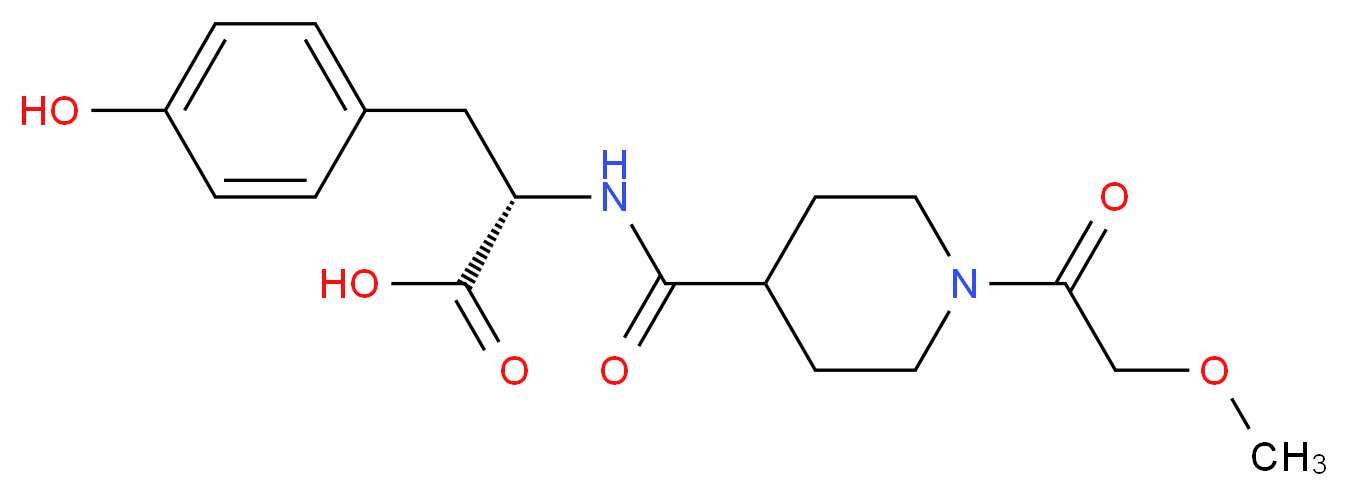 N-{[1-(methoxyacetyl)-4-piperidinyl]carbonyl}-L-tyrosine_Molecular_structure_CAS_)