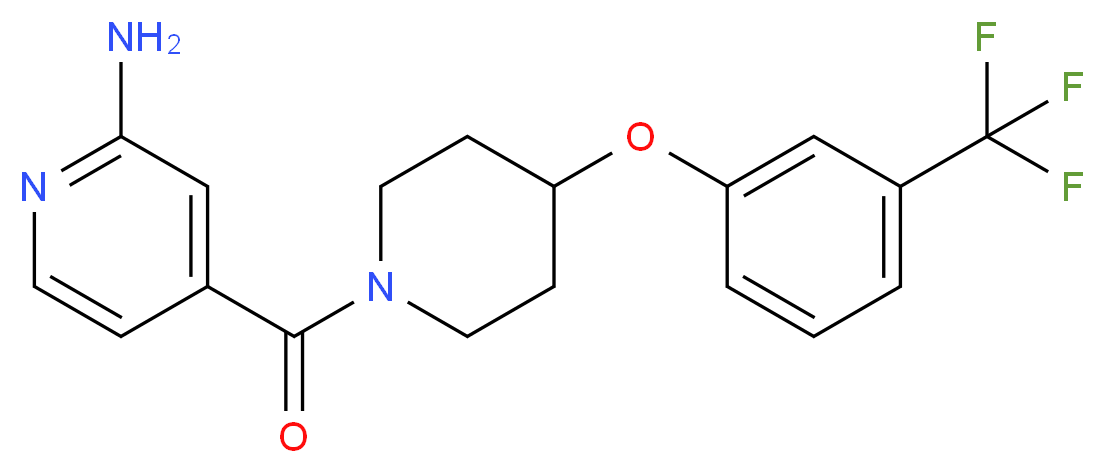 4-({4-[3-(trifluoromethyl)phenoxy]-1-piperidinyl}carbonyl)-2-pyridinamine_Molecular_structure_CAS_)