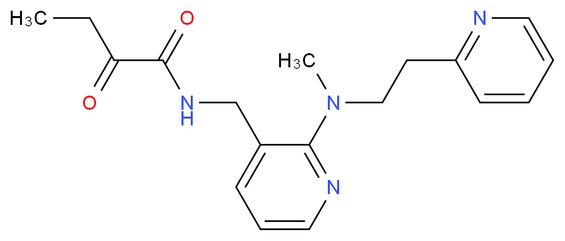 N-({2-[methyl(2-pyridin-2-ylethyl)amino]pyridin-3-yl}methyl)-2-oxobutanamide_Molecular_structure_CAS_)