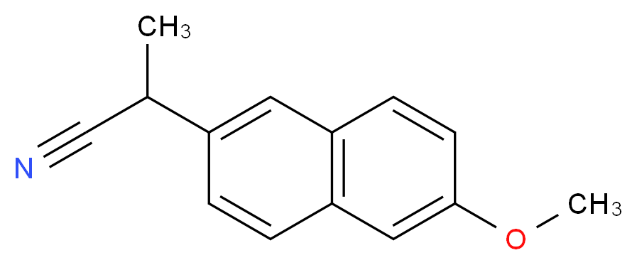2-(6-methoxynaphthalen-2-yl)propanenitrile_Molecular_structure_CAS_)