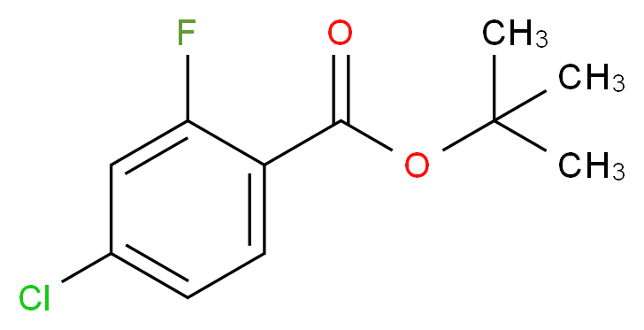 tert-Butyl 4-chloro-2-fluorobenzoate 97%_Molecular_structure_CAS_)